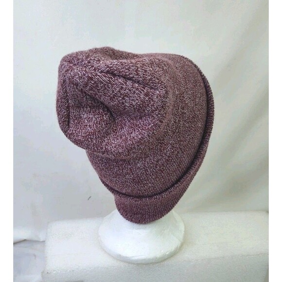 Coal  Beanie Hat Burgundy Spackle Knit Embroidered Logo Men’s One Size - Picture 5 of 6